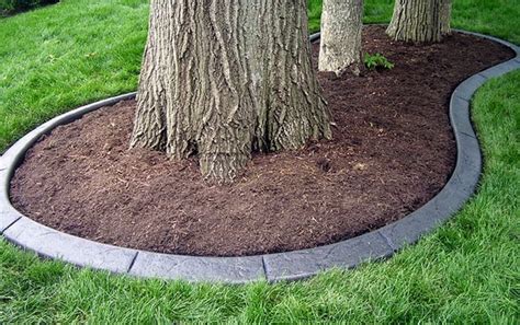 Surrounded entire yard with beds edged with 4'' high x 30 long scalloped concrete edging & they are forever getting knocked over or falling over or, dig a trough on at least one side and pour cement in. Concrete Edging Color - Gardening Life Today | Concrete landscape edging, Landscaping around ...