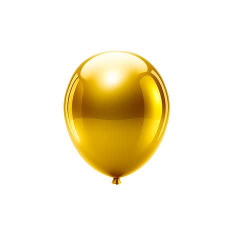 Golden Balloons On Transparent Background Ai Generative 24396740 Png