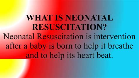Solution Neonatal Resuscitation Immediate Newborn Care Studypool