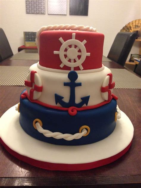 Nautical Cake Sailor Cake Nautical Cake Nautical Baby Shower Cake