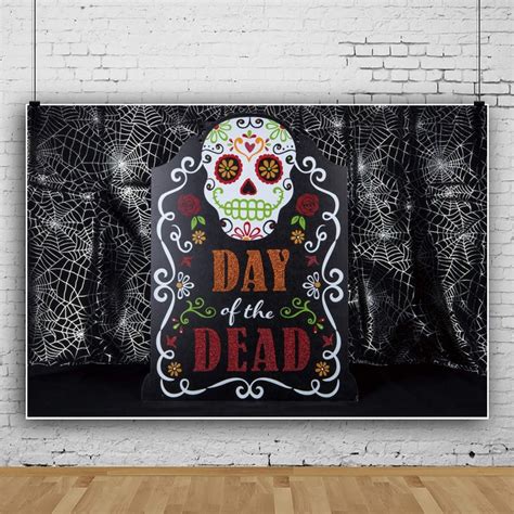 Ofila Mexican Day Of The Dead Backdrop 6x4ft Mexican Festival