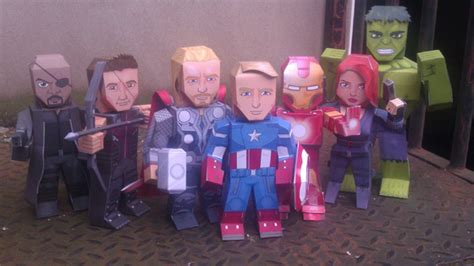Avengers X Papercraft Adorable Renditions Of Earths Mightiest