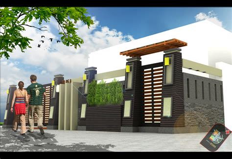 Pagar rumah sebagai komponen eksterior yang dominan. Desain Pagar Rumah Minimalis Terkini 2016 - Prathama Raghavan