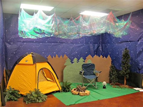 Pretty Cool Outside Idea For Vbs Camping Theme Vbs Themes Camp Vbs