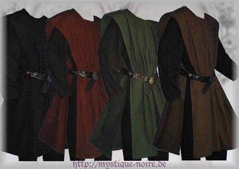 Medival Costume Surcoat And Shirt 4 Colours Middle Ages Sca Larp