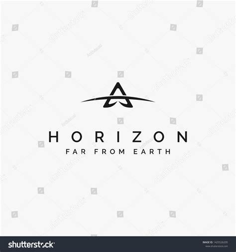 Abstract Symbol Horizon Symbol Stock Vector Royalty Free 1425526295