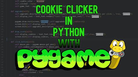 How To Make Cookie Clicker In Python With Pygame Youtube