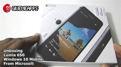 Microsoft Lumia 650 Unboxing Givemeapps Youtube