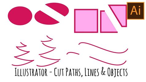 Illustrator Quickly Cut Lines And Shapes On Anchors And On Paths Youtube