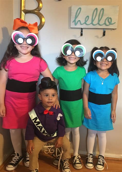 Maybe you would like to learn more about one of these? Powerpuff girls and the mayor costume DIY with T-shirt and ...