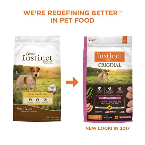 All nature's logic foods tend to be very good quality, so don't be afraid to browse their full selection of kibbles. Instinct Original Small Breed Grain Free Chicken Meal ...