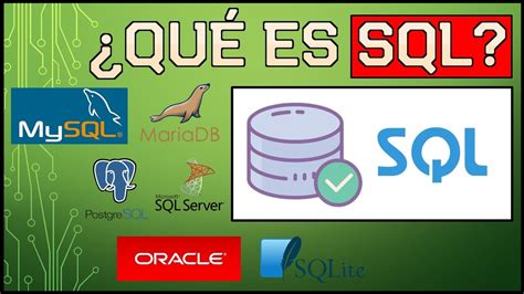 Qué Es SQL Concepto Usos y Sistemas Gestores de Bases de Datos Relacionales YouTube