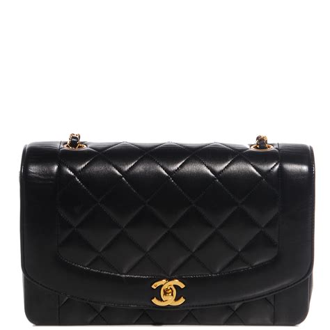Chanel Lambskin Quilted Medium Single Flap Bag Black 87237