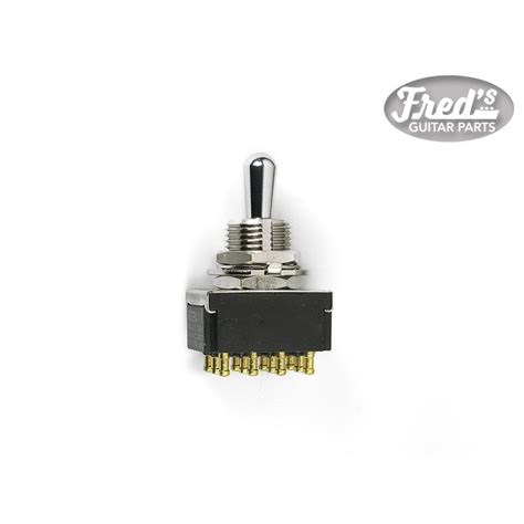 All Parts® Toggle Switch Petrucci 3 Way 4 Pole On On On Chrome Freds