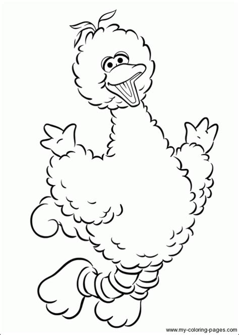 Colouring Page Bird Coloring Pages Big Bird Coloring Pages Cartoon