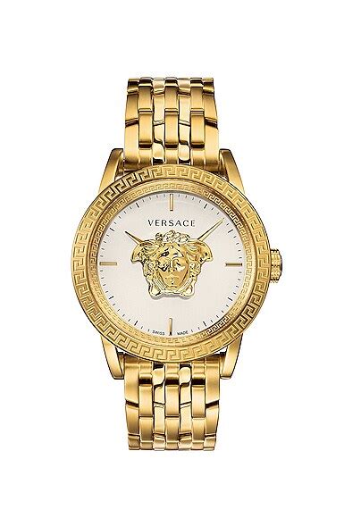 Versace Palazzo Empire Watch In Yellow Gold Fwrd