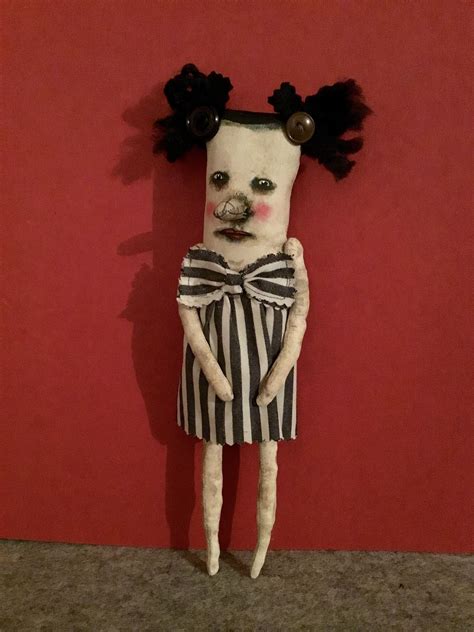 Odd Doll A Weird Art Doll Sandy Mastroni Stripes Weird Doll