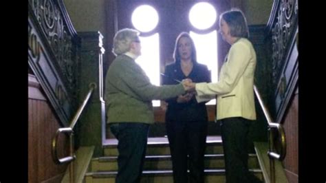 ingham county clerk barb byrum issues first michigan same sex marriage licenses