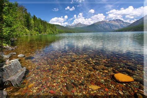 Related Image Pebble Shore Lake Glacier National Park National Parks
