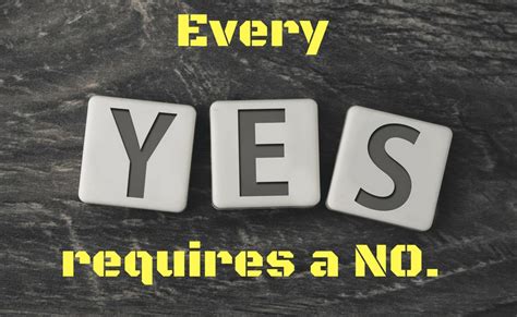 every “yes” requires a “no ” dr gerry lewis