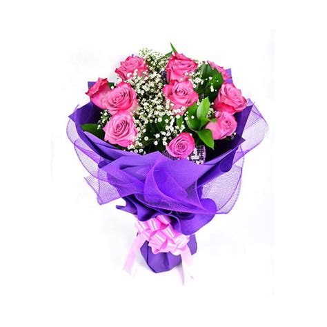 Dozen Purple Roses Bouquet 12 Stem Purple Roses Bouquet Petal Box