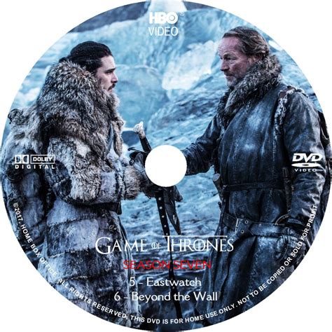 Game Of Thrones Season 7 Volume 2 2017 R0 Custom Cover And Labels