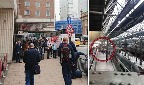 Leeds Train Station CHAOS As Trains Cancelled And Lines Blocked After