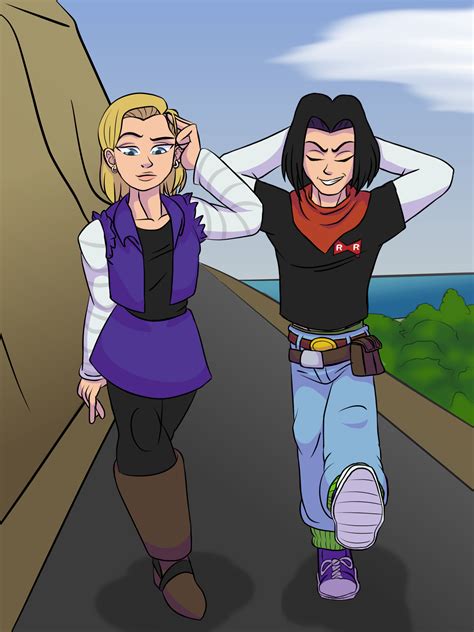 Android 18 makes her debut in chapter #349 the androids awake. DRAGON BALL Z Android Twins by Robotter on Newgrounds