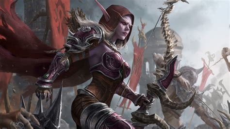 Sylvanas Windrunner Horde Army World Of Warcraft Battle For Azeroth 8k