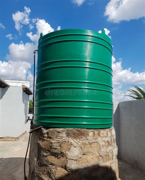 A Big Green Water Tank Stock Photo Image Of Irrigation 240847784