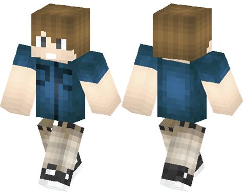 Cool Light Brown Hair Guy With Dark Shirt Minecraft Skin Minecraft Hub
