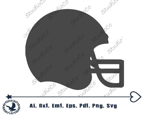 Football Helmet Svg Football Svg Helmet Football Cut Files Cricut