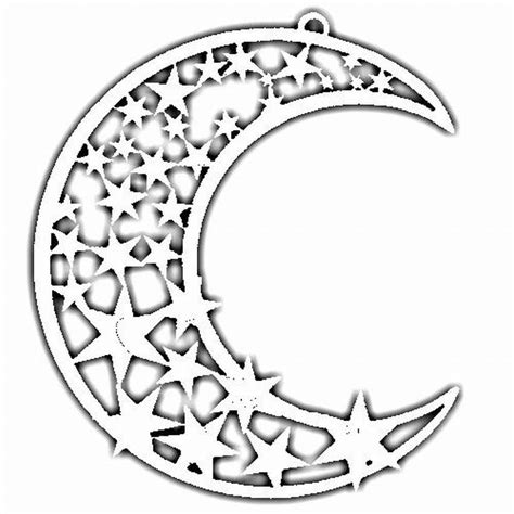 Трафарет месяц и звезды — 2 Kartinkiru