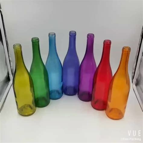 Orange Painting 750ml Sparkling Glass Wine Bottles Wholesale Buy Orange Wine Bottle 750 Ml