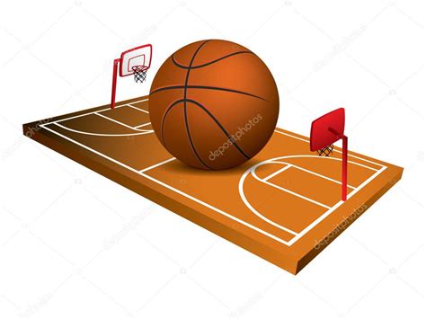 3d Basketball Field Vector Stock Vector Image By ©graphit 5738018