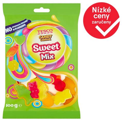 Tesco Candy Carnival Sweet Mix Jelly With Fruity Flavours 100g Tesco