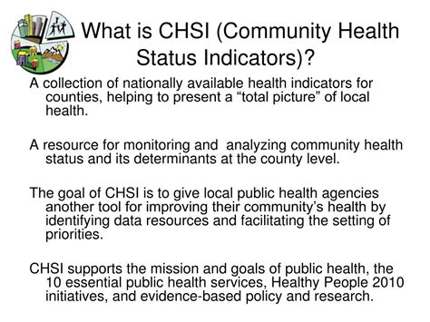 Ppt Community Health Status Indicators Chsi Module 2 Powerpoint