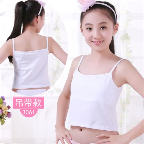 Girls Underwear Development Period Small Vest Girl With Breast Pad