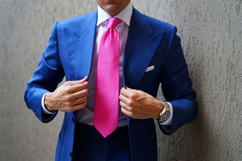 Hot Pink Tie Shop Fuchsia Ties Satin Wedding Ties Mens Neckties