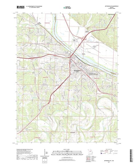 Mytopo Jefferson City Missouri Usgs Quad Topo Map