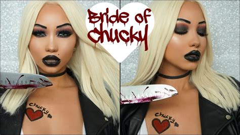 Tiffany Bride Of Chucky Halloween Makeup Tutorial Youtube