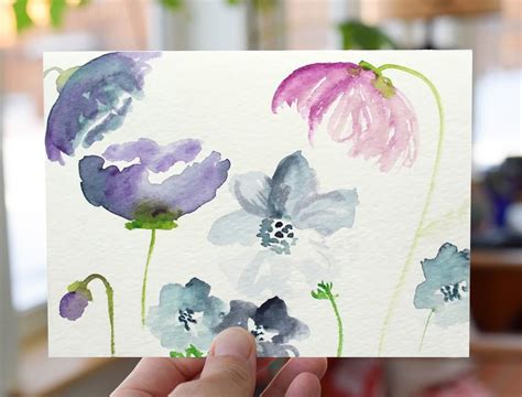How To Paint Simple Watercolor Flowers