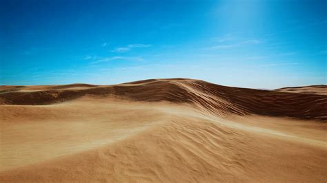 Wide And Wild Landscape Of The Arabic Sand Desert Motion Background 00