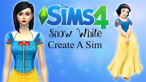 The Sims 4 Create A Sim Snow White Disney Inspired Youtube