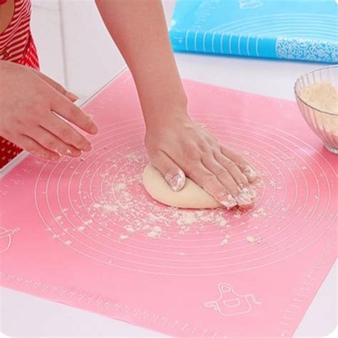 silicone non stick baking mat for pastry rolling with measurements 40 30cm large ebay