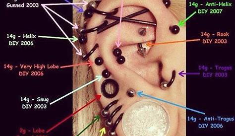 most painful ear piercing chart