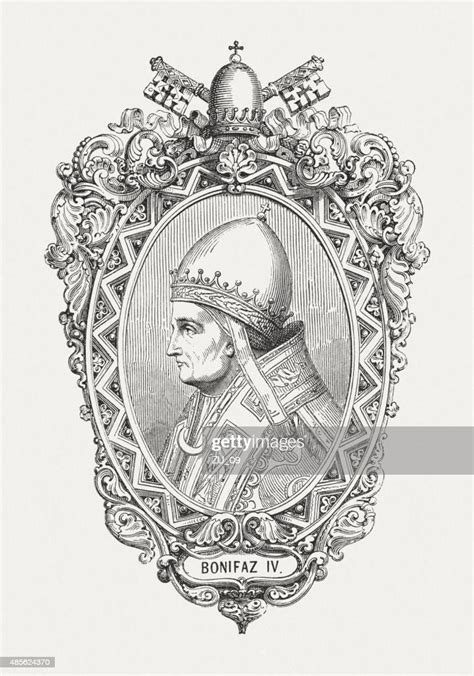 Pope Boniface Iv Published In 1878 High Res Vector Graphic Getty Images