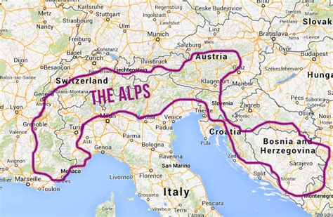 The Alps On A World Map ~ Caoticamary