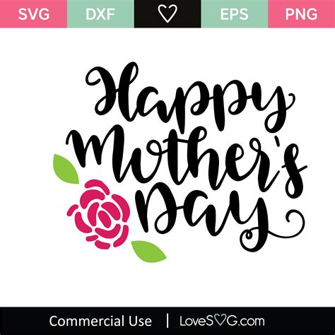 Happy Mothers Day Svg Cut File
