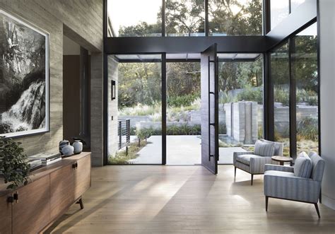 Entrance Hall Of A Contemporary Mountain Retreat By Kendall Wilkinson